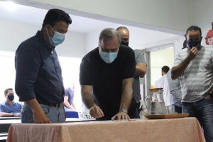 20 12 2021 - Sabará - Anuncio da ampliação e a reforma da Escola Municipal Padre Sebastião Tirino