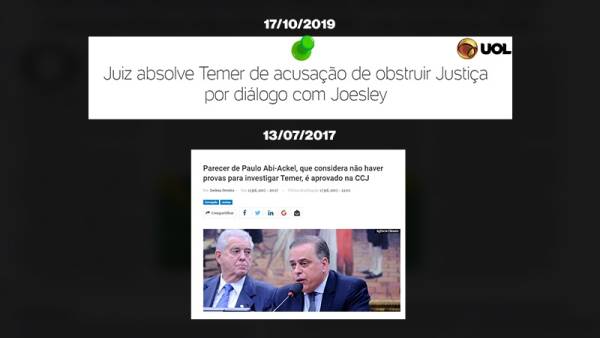 Juíz absolve o ex-presidente Michel Temer