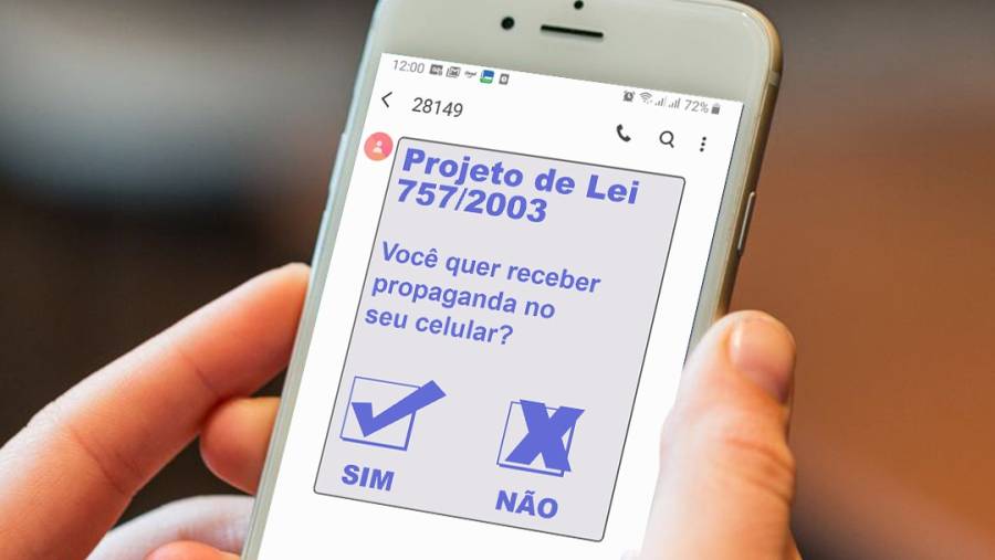 Projeto: Você quer receber mensagens de propagandas no celular?