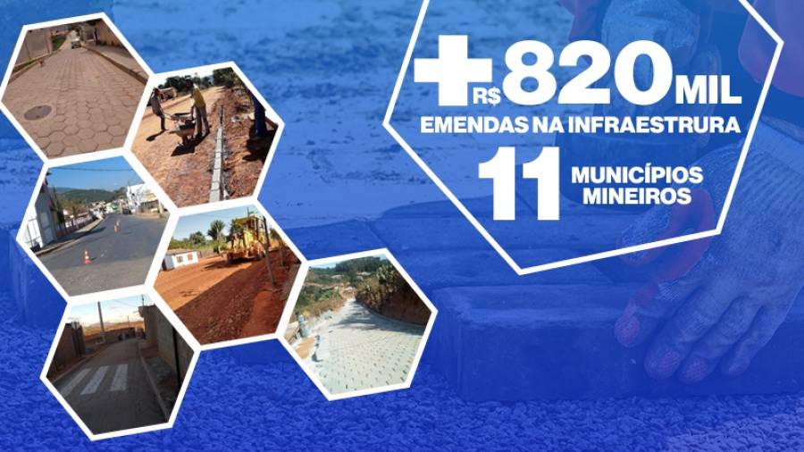 11 cidades recebem emendas na infraestrutura, indicadas pelo deputado