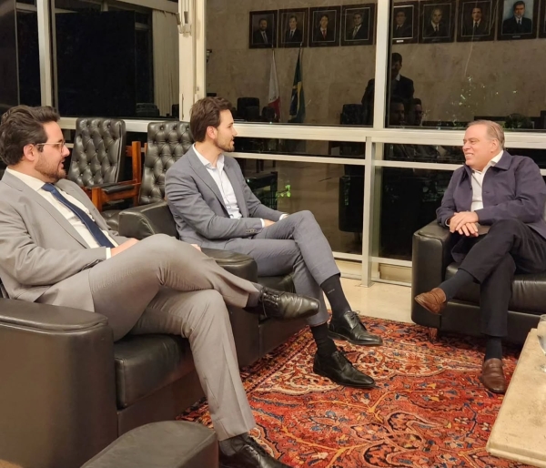 Paulo Abi-Ackel visita a ALMG e se re&uacute;ne com o presidente Tadeuzinho